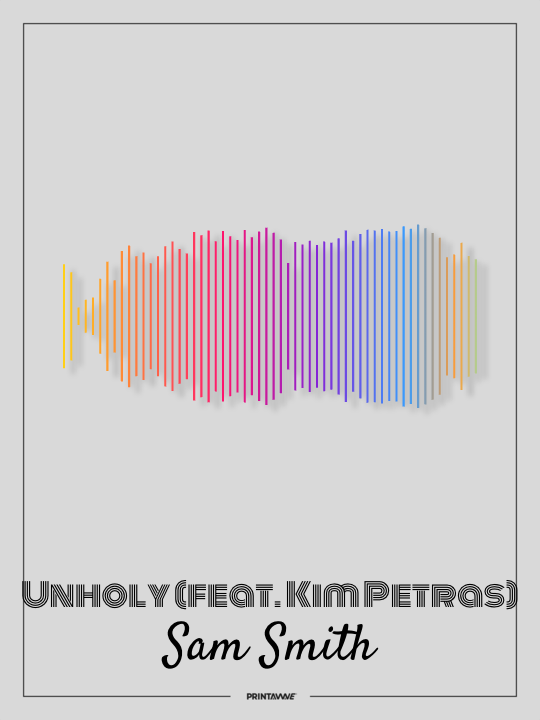 Sam Smith - Unholy (feat. Kim Petras) Printawave Unique Design #1731540219347