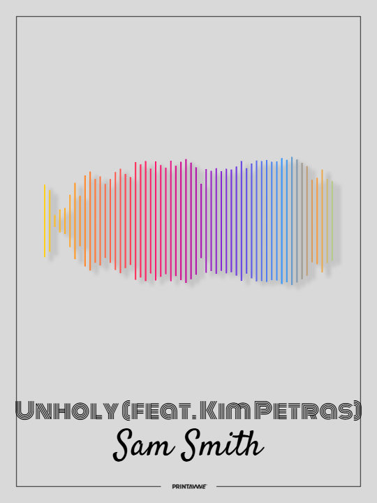 Sam Smith - Unholy (feat. Kim Petras) Printawave Unique Design #1731574462777