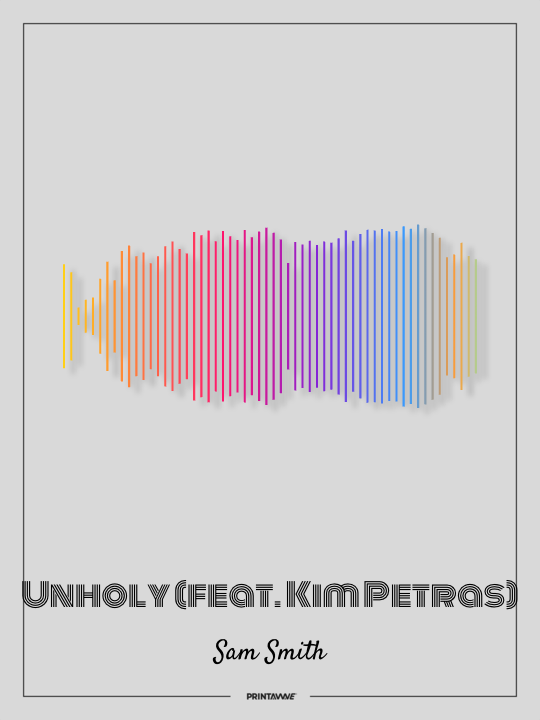 Sam Smith - Unholy (feat. Kim Petras) Printawave Unique Design #1731540101655